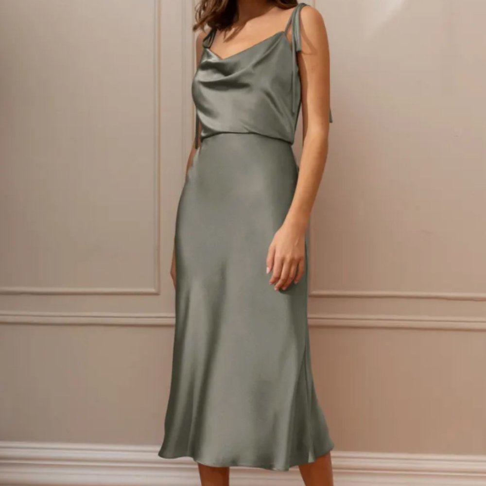 Jenny Yoo Kat Dress in Moss